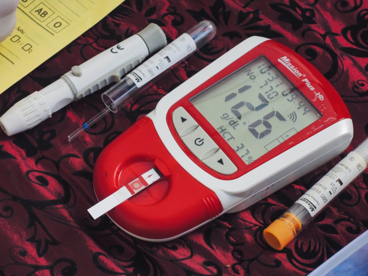 rapid drop in blood glucose